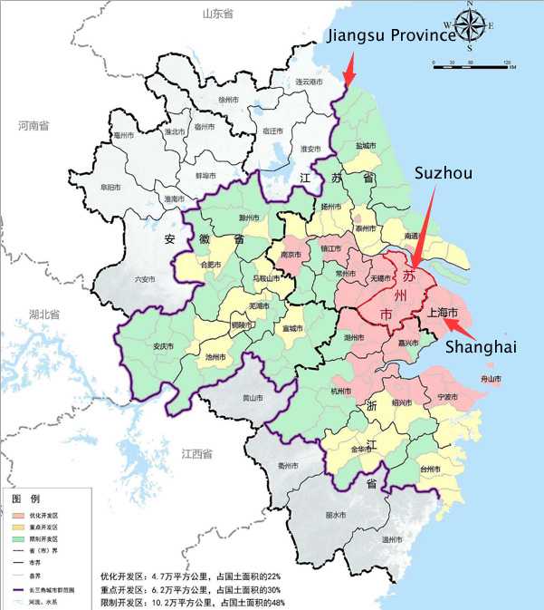 map of suzhou location in china